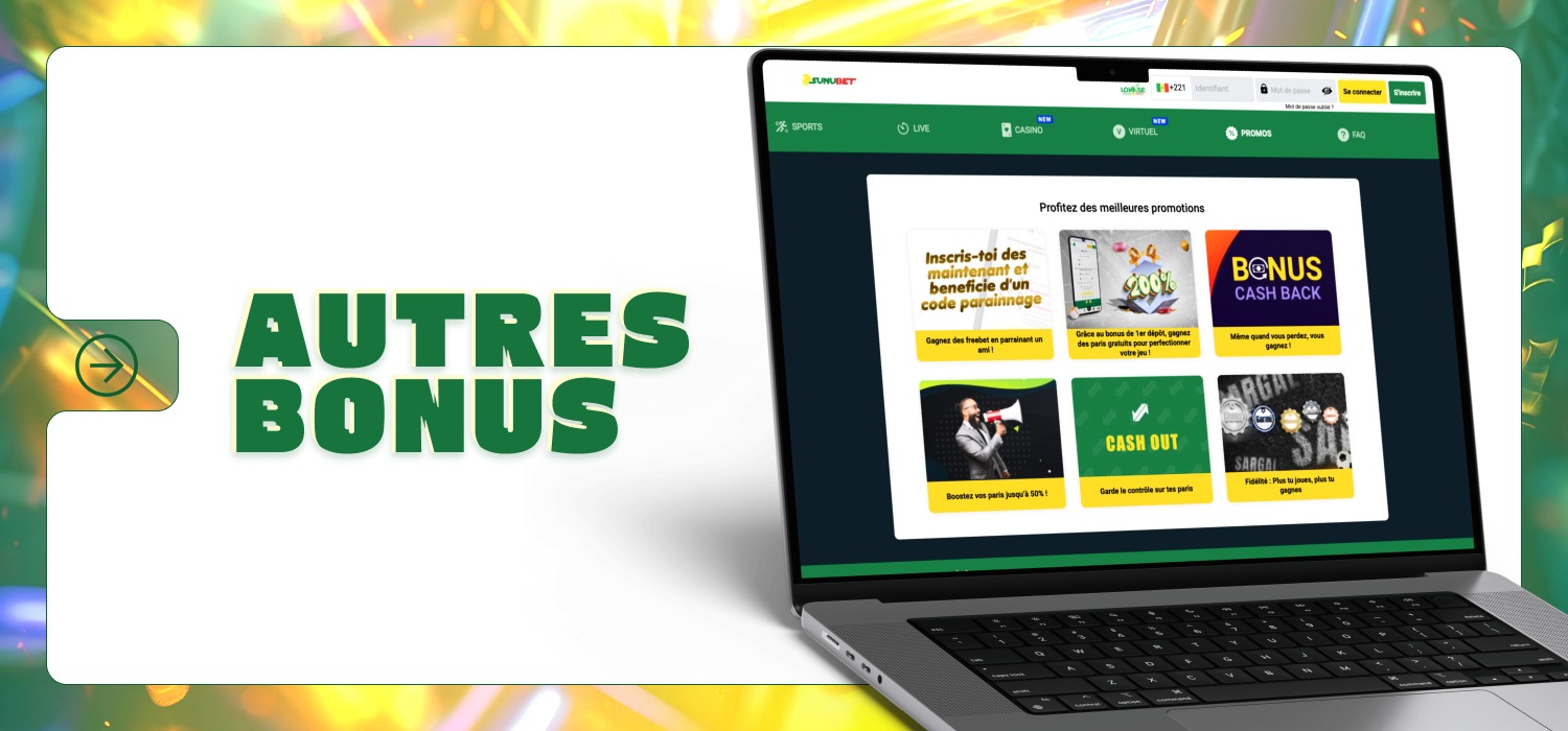 bonus supplémentaires au casino sunubet