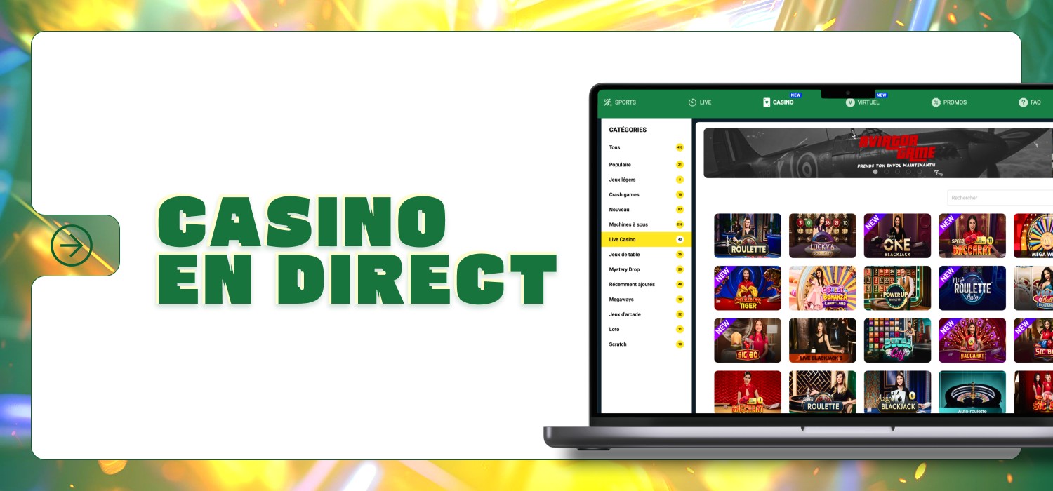 jeux de casino en direct chez sunubet