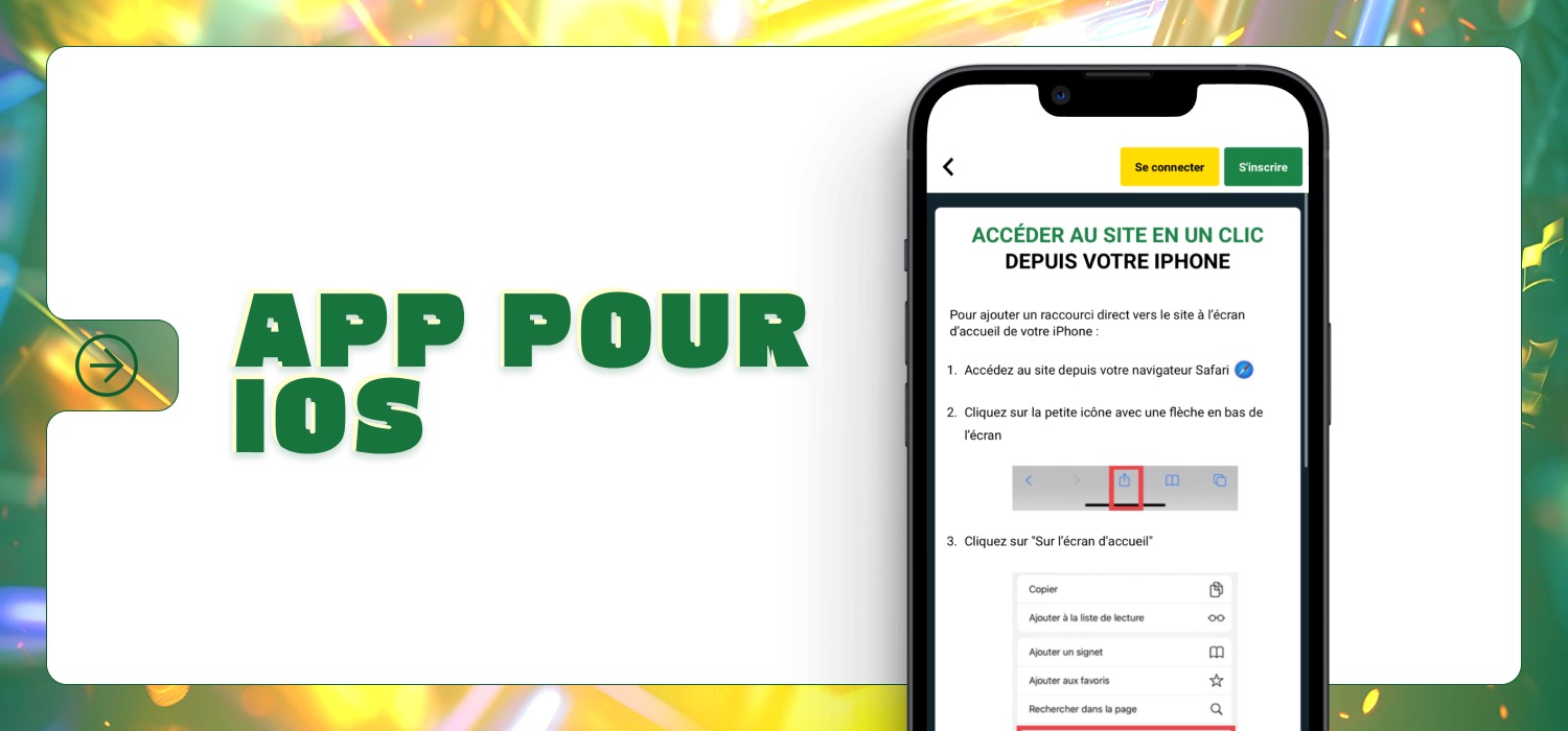 application sunubet pour les appareils ios