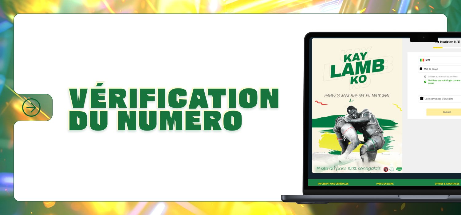 numéro de téléphone lors de la procédure d'inscription